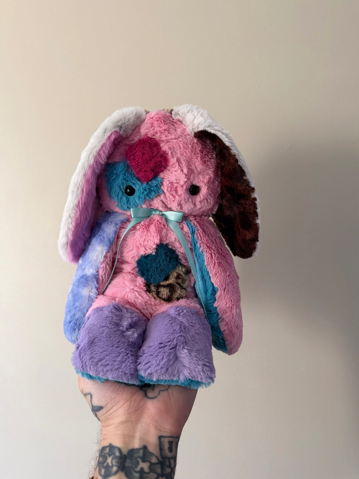 Clarette the patchwork bunny ooak